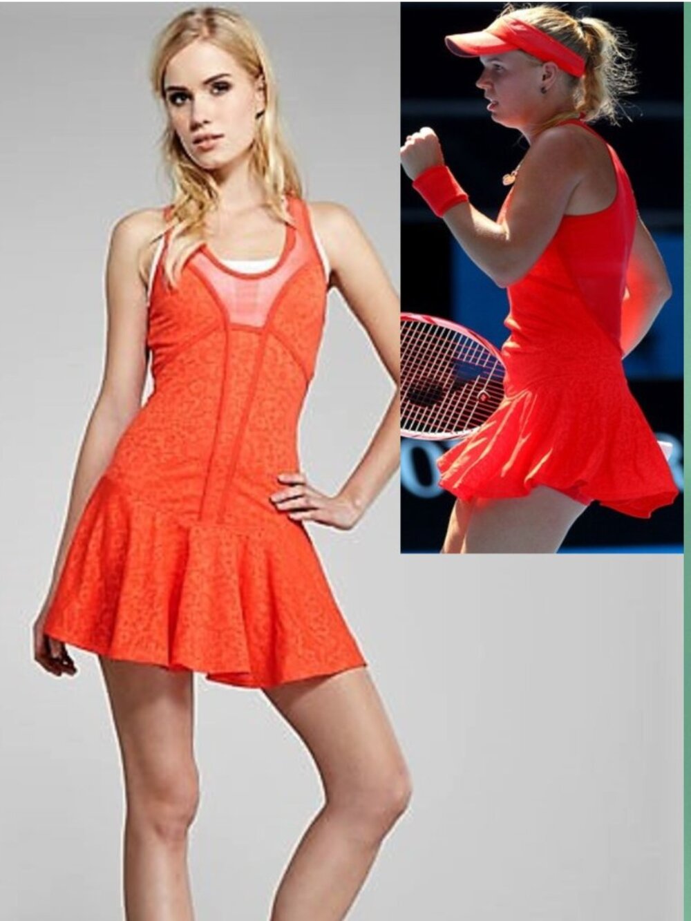 NWT Adidas Stella McCartney Tennis Dress Skirt S Small - tomatoes red